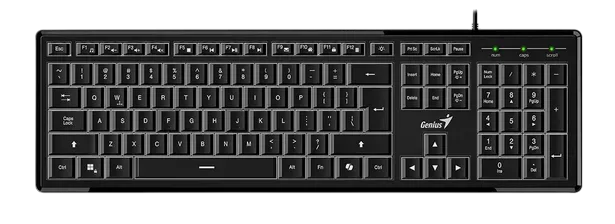 GENIUS SlimStar 820 AI CoPilot White backlight Black