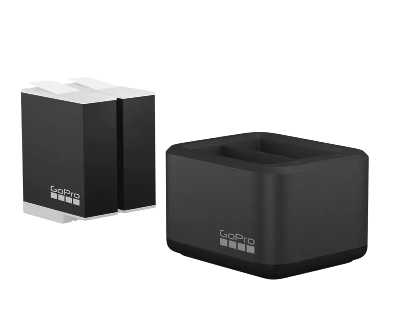 GoPro Dual Battery Charger + Enduro Batteries for HERO 12/11/10/9