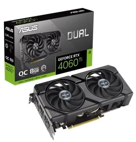 GPU ASUS Dual GeForce RTX 4060 Ti EVO OC Edition 8GB GDDR6 3xDP/HDMI (DUAL-RTX4060TI-O8G-EVO)
