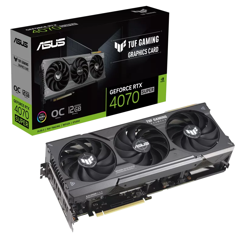 GPU ASUS TUF Gaming GeForce RTX 4070 SUPER OC Edition 12GB GDDR6X 3xDP/HDMI ( TUF-RTX4070S-O12G-GAMING)