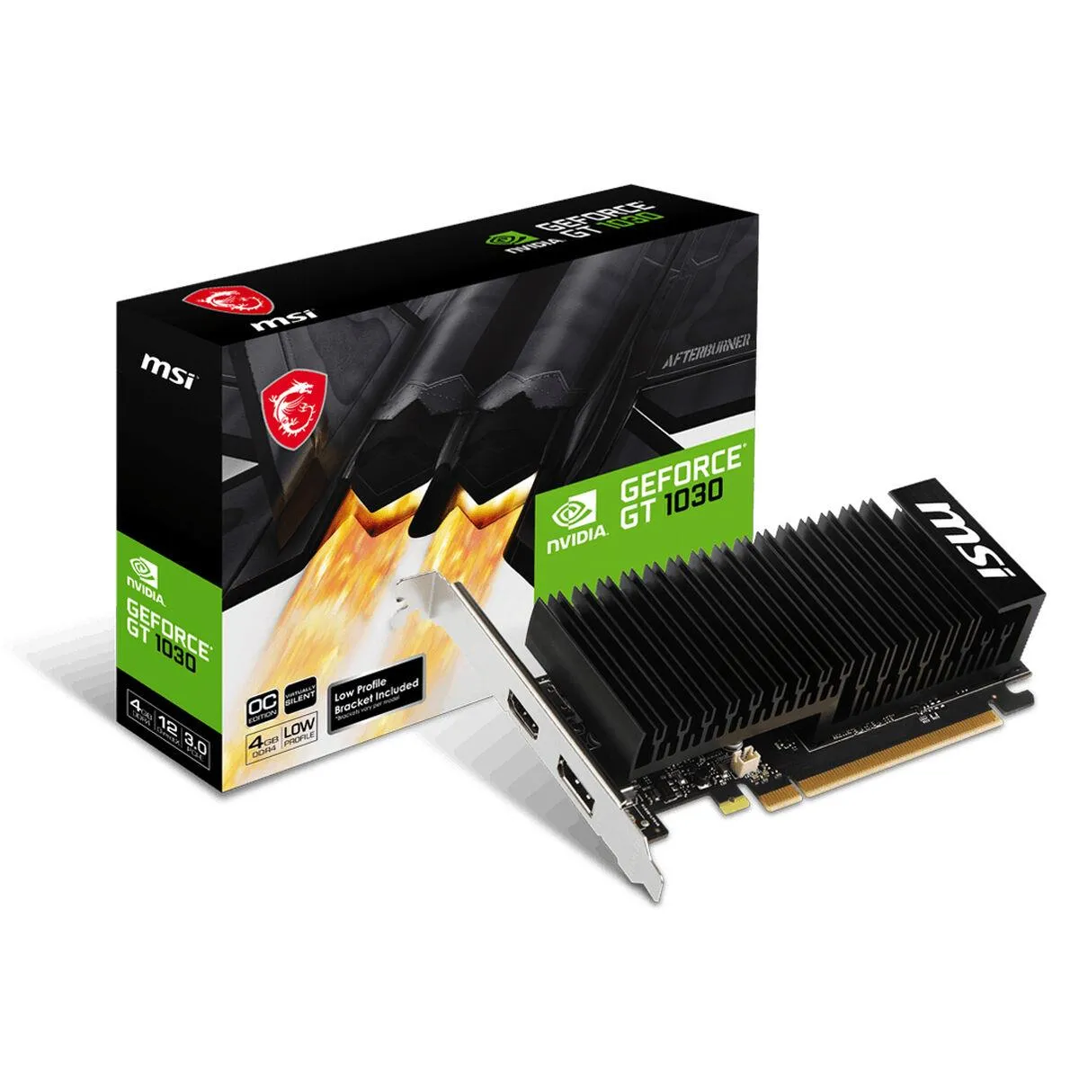 GPU MSI GeForce GT 1030 4GHD4 LP OC 4GB GDDR4 DP/HDMI