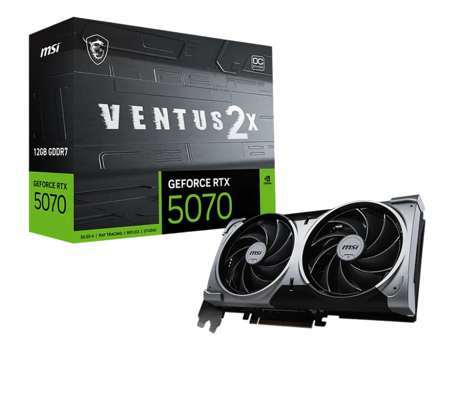 GPU MSI GeForce RTX 5070 VENTUS 2X OC 12GB GDDR7 3xDP/HDMI