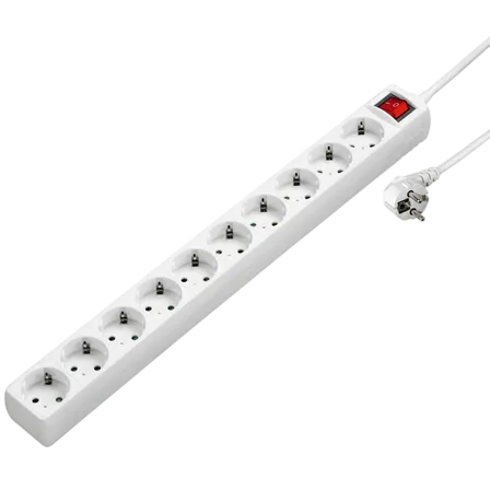 HAMA 10-way Switch White 3m