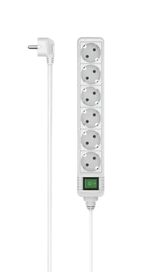 HAMA 6-way / Switch 3m White - 223008