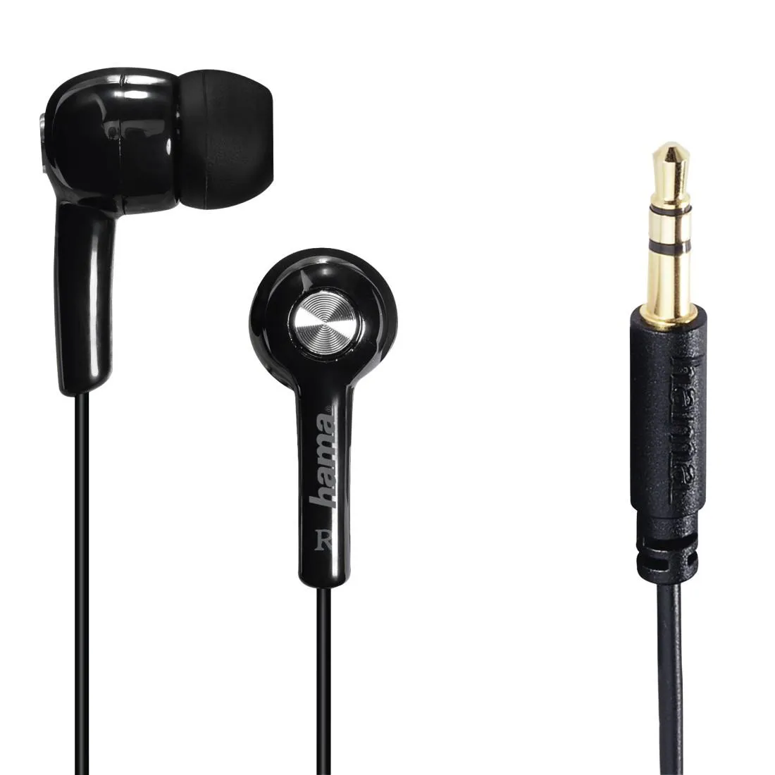 Слушалки HAMA Basic4Music Earbuds In-ear Black