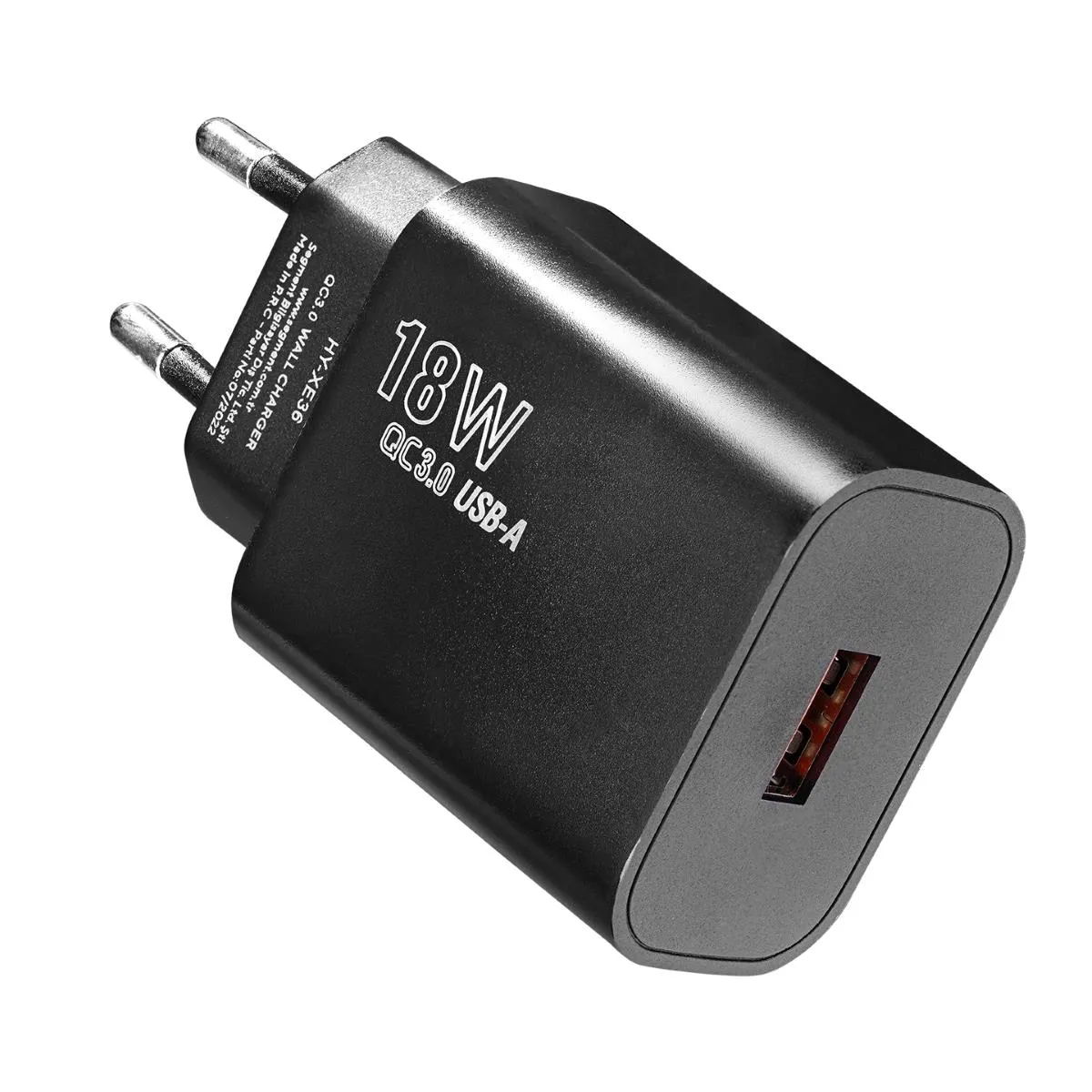 Полнач HYTECH HY-XE36TB Type-C USB 3500mA 18W 2.4A Quick 3.0 Fast Black