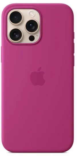 iPhone 16 Pro Max Silicone Case with MagSafe - Fuchsia