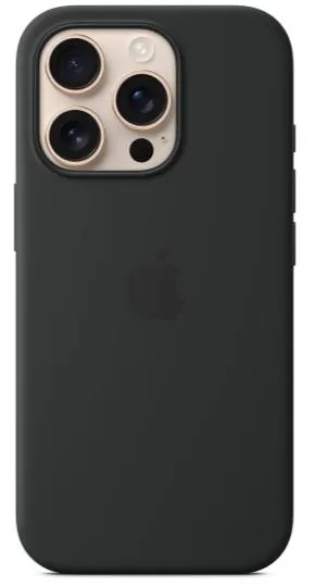 iPhone 16 Pro Silicone Case with MagSafe - Black