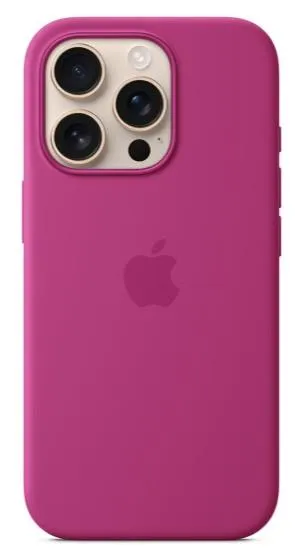 iPhone 16 Pro Silicone Case with MagSafe - Fuchsia