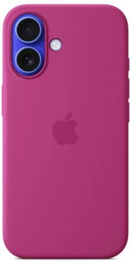 iPhone 16 Silicone Case with MagSafe - Fuchsia