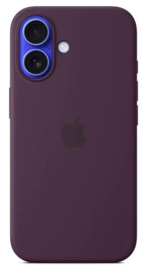 iPhone 16 Silicone Case with MagSafe - Plum