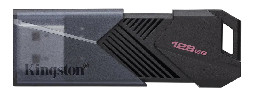 KINGSTON 128GB Portable USB 3.2 Gen 1 DataTraveler Exodia Onyx