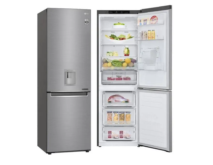 Комбиниран фрижидер LG GBF 61 PZJMN, 336L(229/107), A++, 186 cm