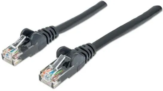 Мрежен кабел MANHATTAN Cat6e U/UTP, PVC, 0.5 m, Black 342032