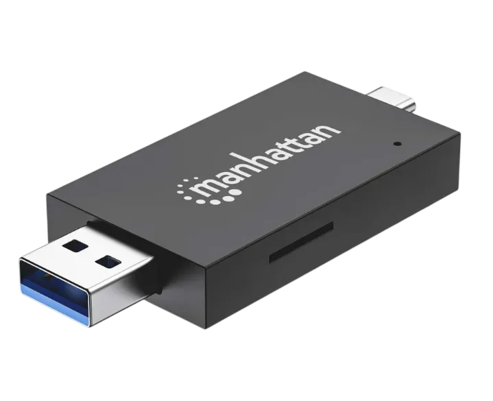 MANHATTAN USB-A/USB-C Multi-Card Reader/Writer