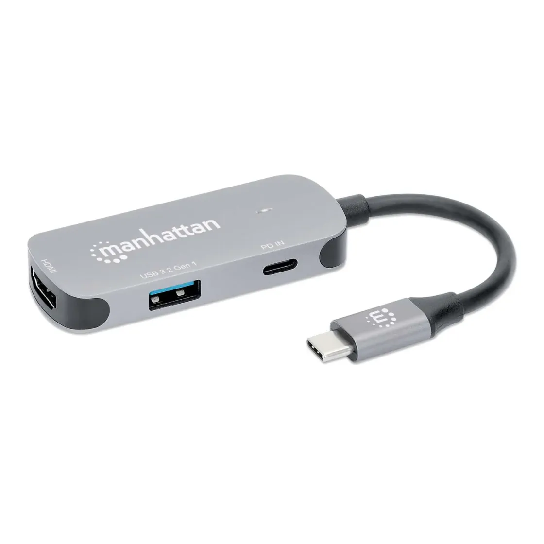 MANHATTAN USB-C to HDMI, USB-A with USB-C PD 190299