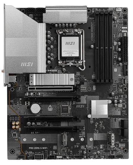 MB MSI Pro Z890-S Wi-Fi LGA1851 ATX DDR5 8600MHz 3xM.2 2.5GB LAN Thunderbolt 4 /Type-C (20GBps) DP/HDMI