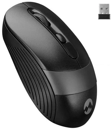 Mouse Everest SM-18 Black/Grey 2.4Ghz Optical Wireless