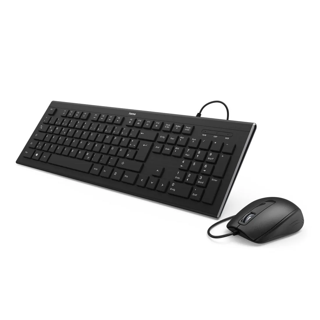 Тастатура + mouse HAMA Cortino Wired Black