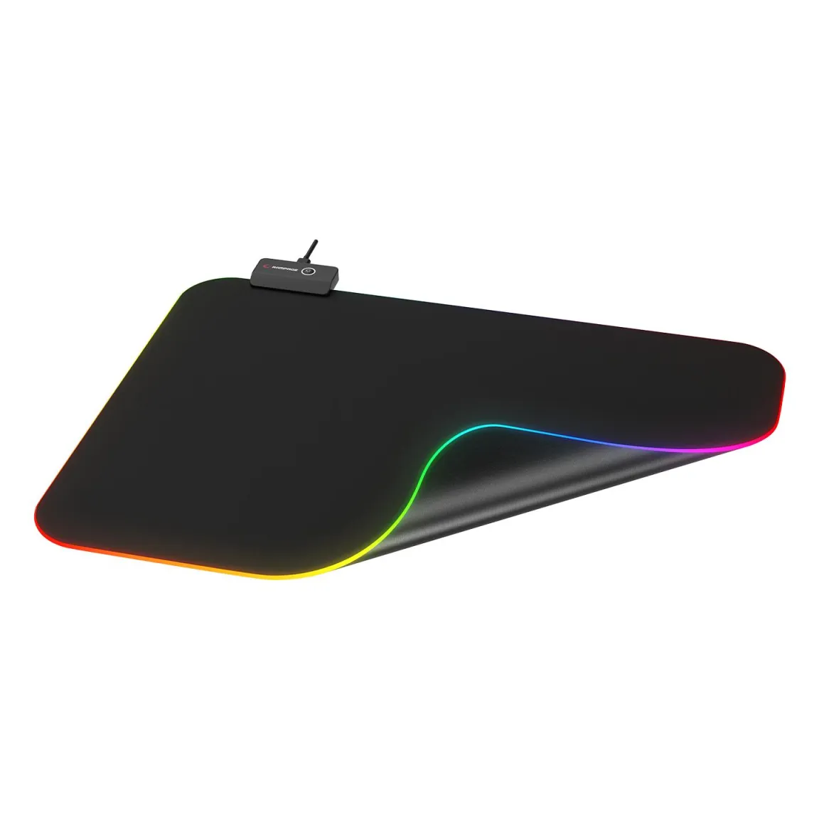 Mousepad RAMPAGE MP-23 Black 252*328*3mm RGB LED Gaming Mouse Pad