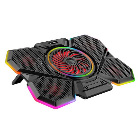 NB Cooler Rampage S47 Coolflow w/1x RGB Fan up to 17.3"