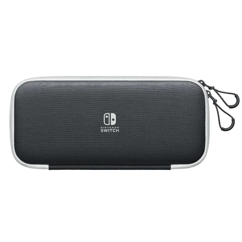 NINTENDO SWITCH CARRYING CASE & SCREEN PROTECTOR BLACK & WHITE