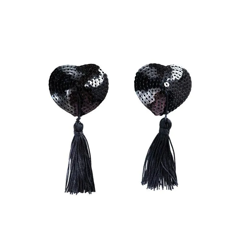 Црни украси за гради Nipple Pasties