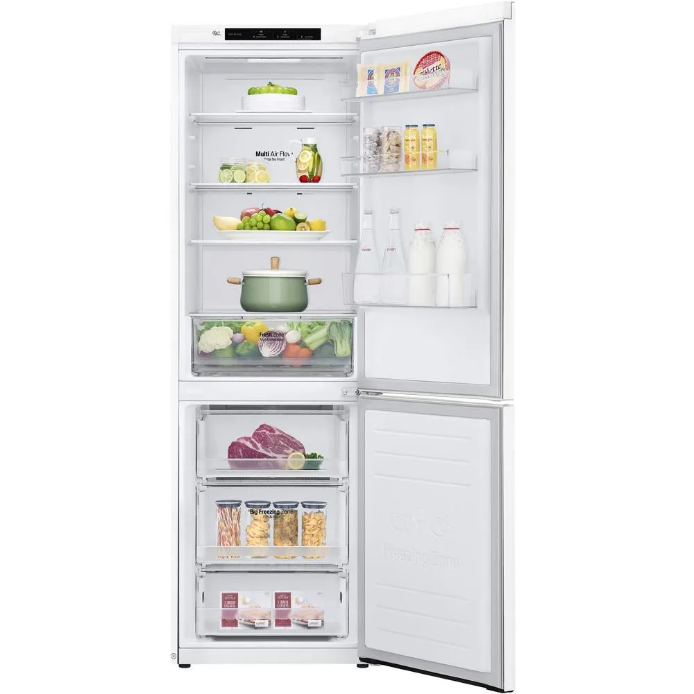 NoFrost Фрижидер LG GBP 31 SWLZN, 341л, (234/107), 186цм, А++ бел