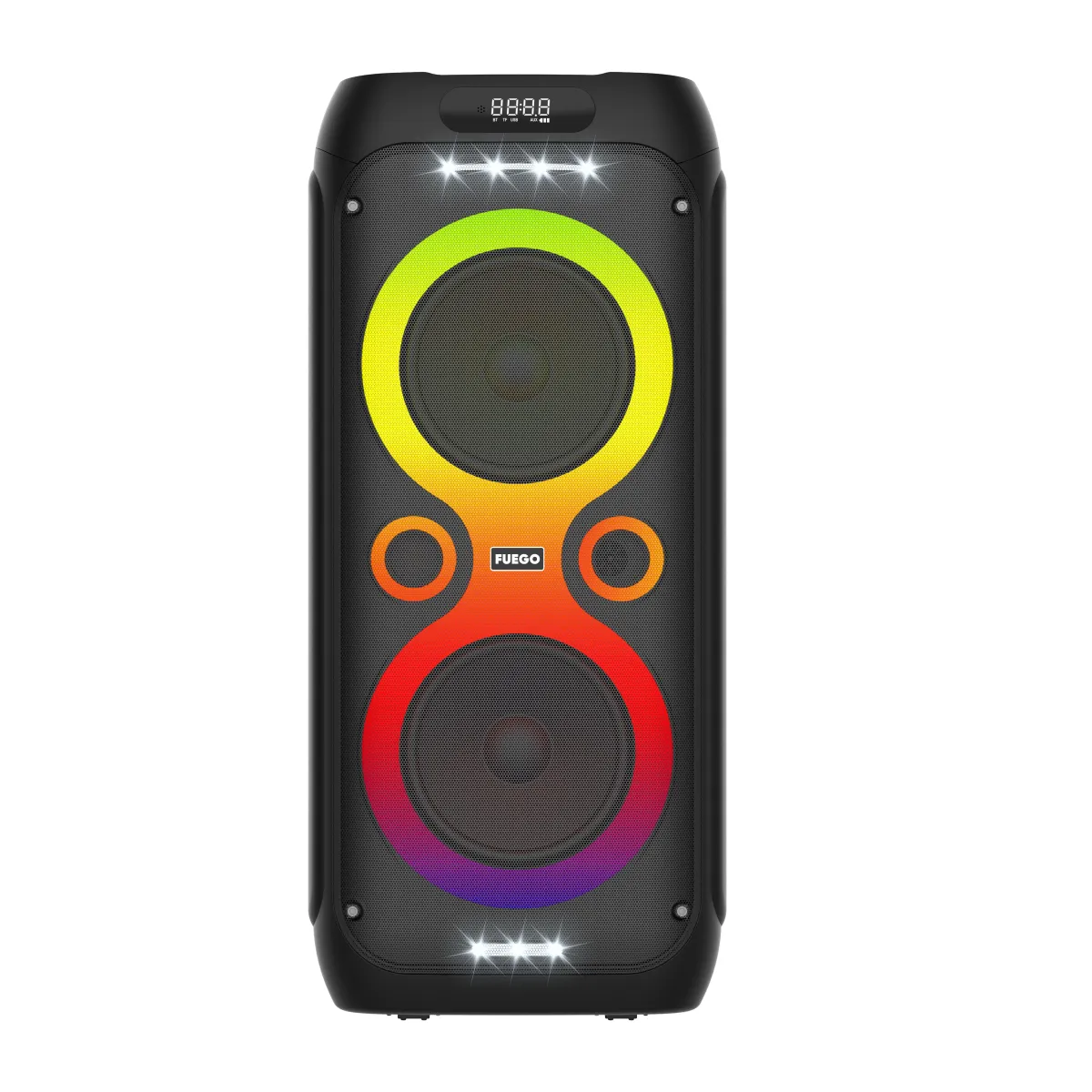 Onebox систем FUEGO PS80M, 80W, BT, USB, TF Card, AUX, Wireless Microphone