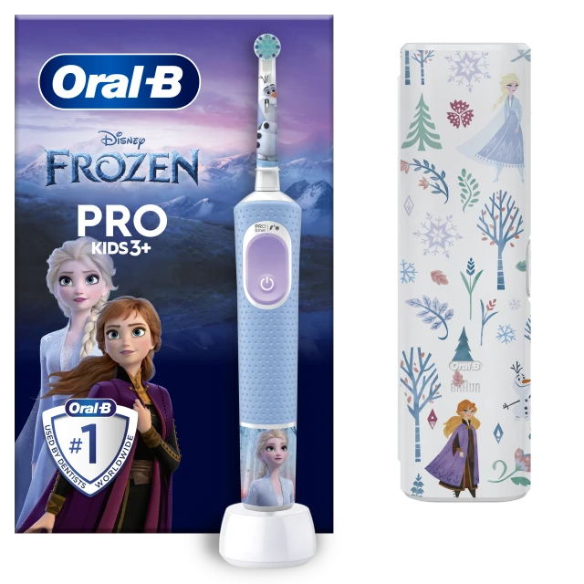 Електрична четка за заби ORAL-B VITALITY PRO FROZEN+Travel Case