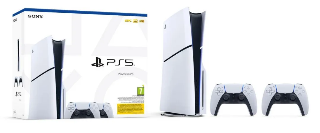 PlayStation 5 PS5 Slim 1TB Blu-Ray Edition + Extra DualSense Wireless Controller