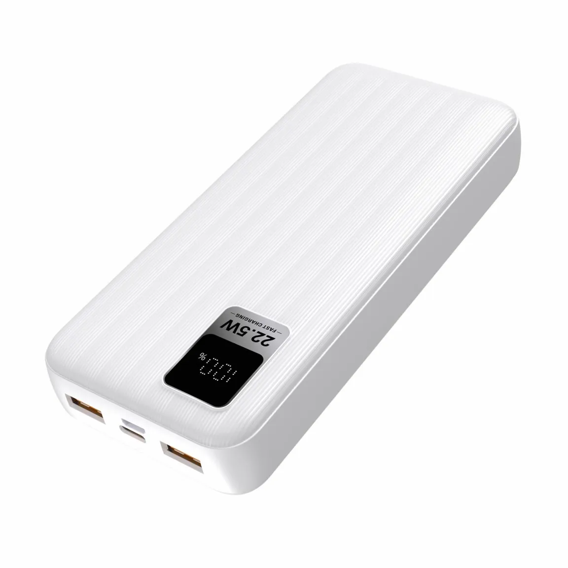 Power bank S-LINK G230 20000mAh Micro+Type-C+USB PD20W+QC3.0 18W White LCD