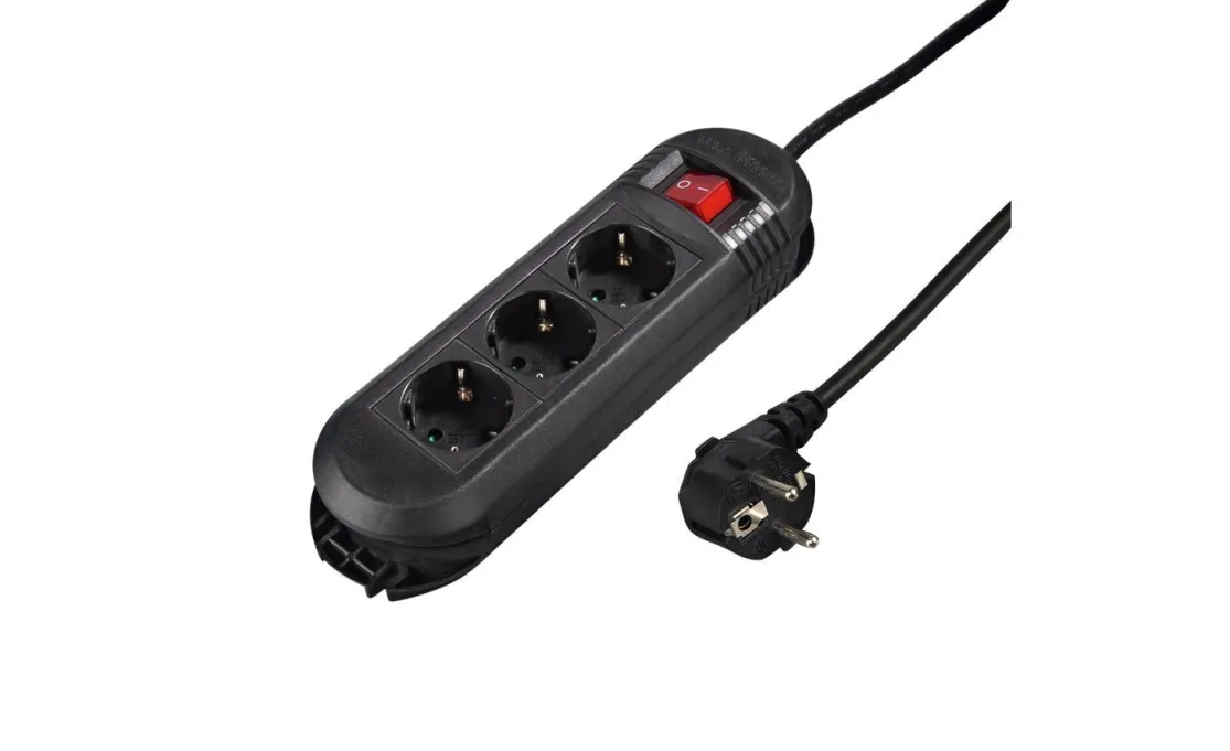 PROD.KABEL HAMA 3-way / Switch / Wall Mounting 3m Black - 223034