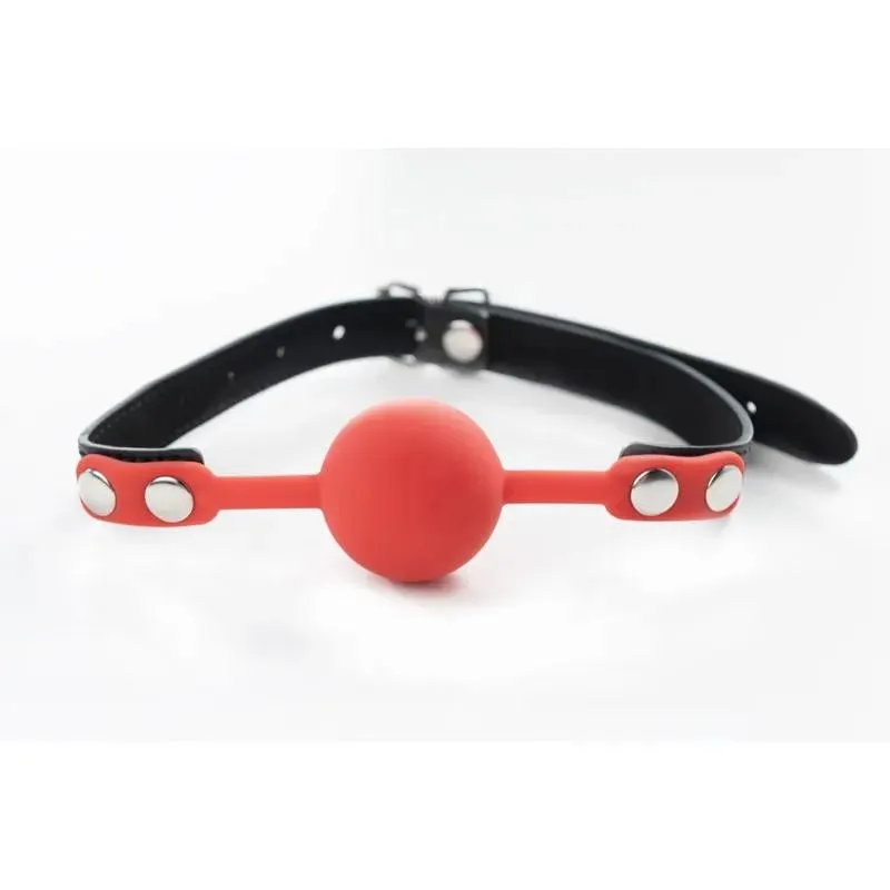 Црвен силиконски гег бол Red Silicone Ball Gag