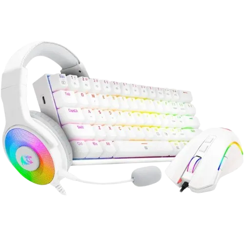 REDRAGON KEYBOARD + MOUSE + HEADPHONES 3 in 1 Combo S129W