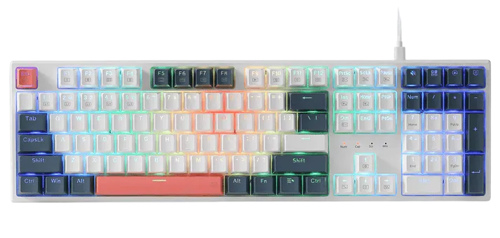 Redragon Trundle K668WBO-RGB Red Switches White