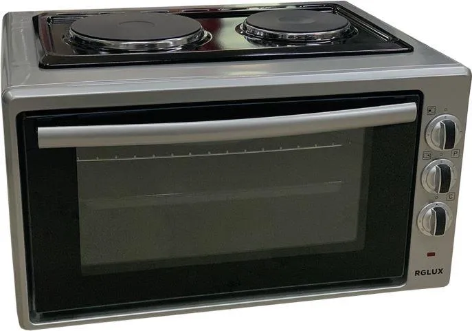 Мини шпорет RGLUX MF42SHP GREY/INOX, 2.5KW, 42l