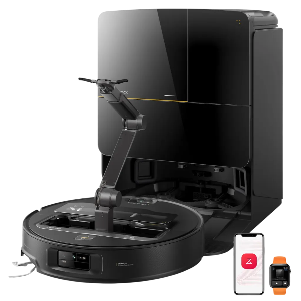 Робот правосмукалка ROBOROCK Saros Z70 Black, 22000Pa, 400ml, 180min