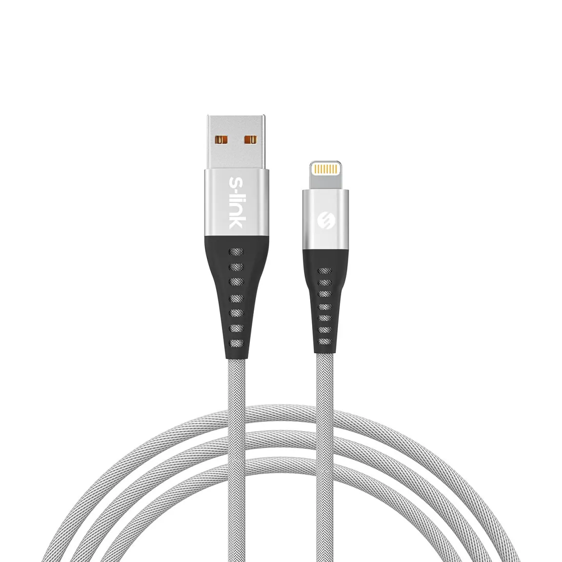 Кабел S-LINK Sl-STM60L 3A Fast Charging Lightning Silver