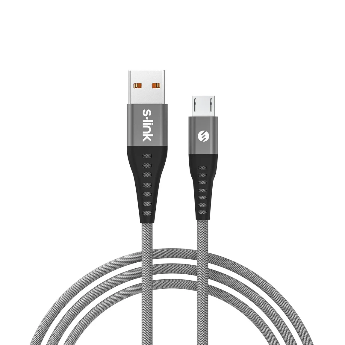 Кабел S-LINK SL-STM60M 3A Fast Charging Micro Usb Gray