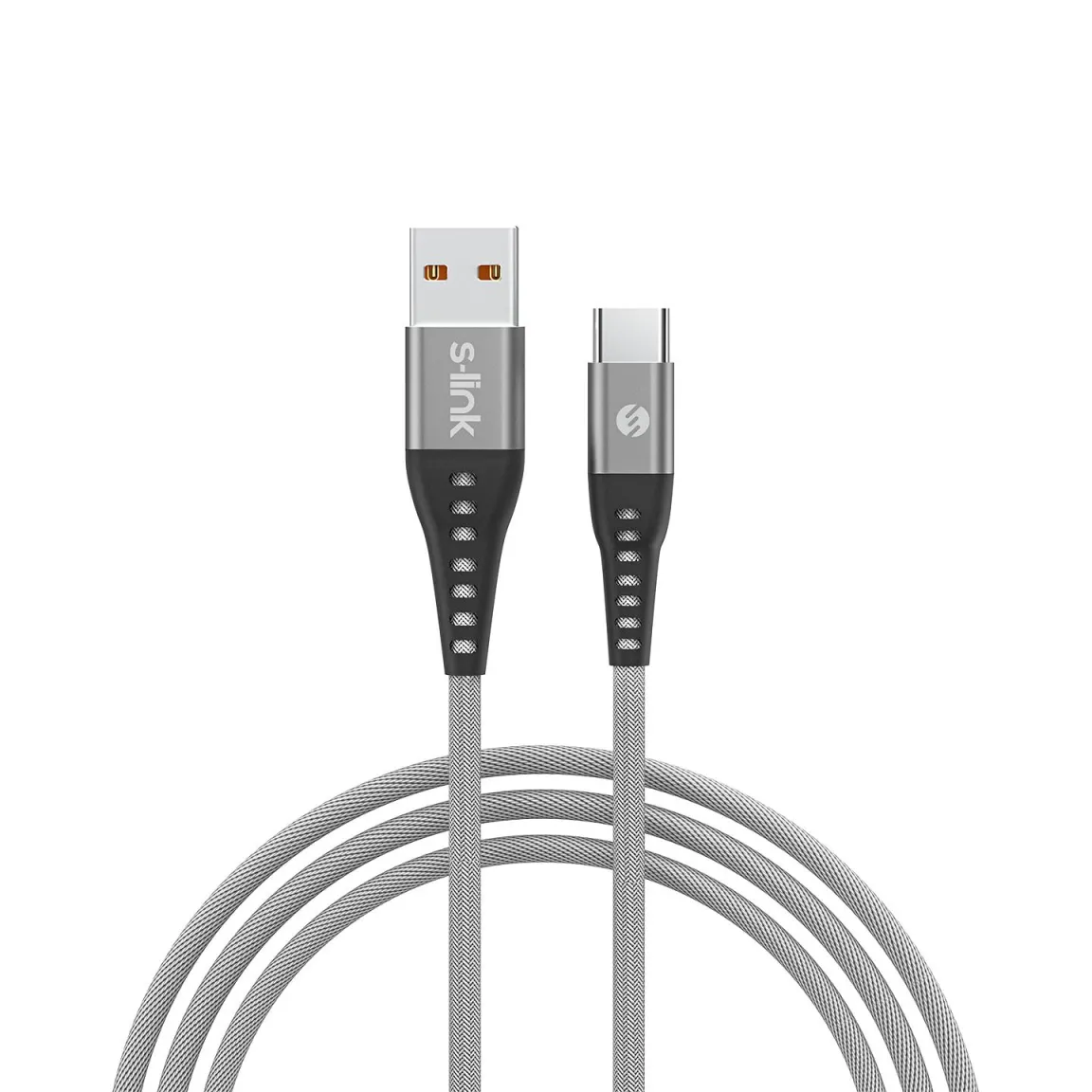 Кабел S-LINK SL-STM60T 3A Fast Charging Type-C Gray