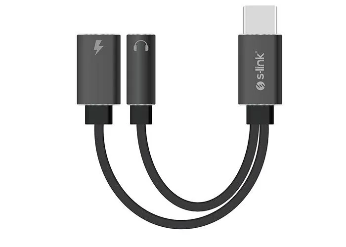 Кабел S-LINK SL-TA45M TypeC to 3.5 jack + TypeC Converter (32694)