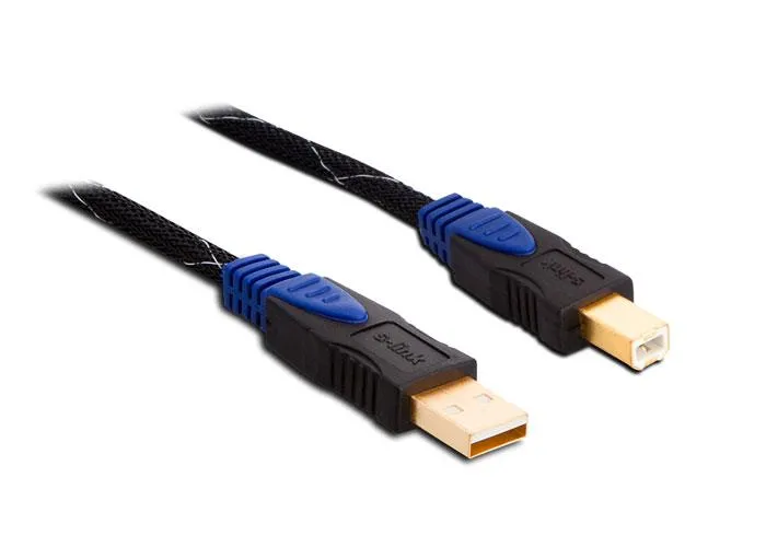 Кабел за принтер S-LINK SLX970, USB 2.0, 1.5m, Gold