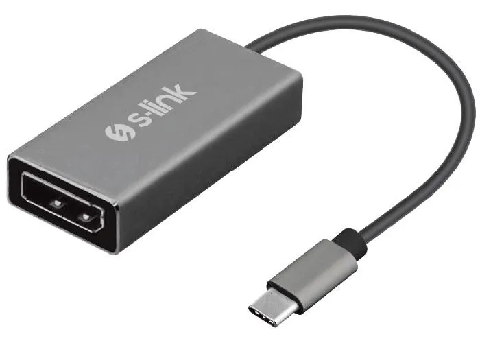 Адаптер S-LINK Swapp SW-U510 Gray Metal Type-C to DisplayPort 4K