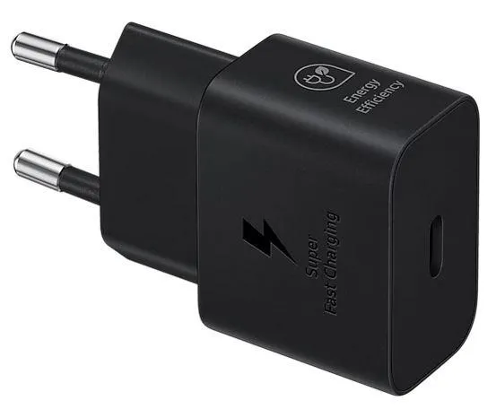 SAMSUNG 25W Type C Without Cable Black