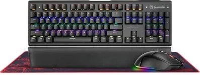 SET COMBO KEYBOARD + MOUSE + MOUSEPAD MARVO CM420 Wired Black