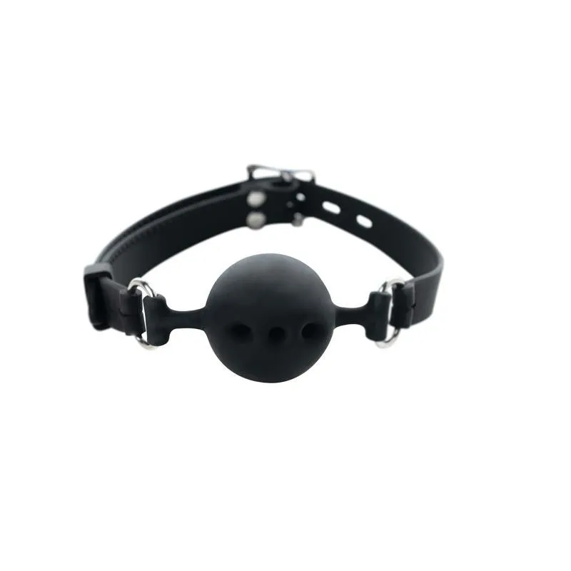 Силиконски гег бол со дупчиња за воздух Silicone Breathable Ball Gag