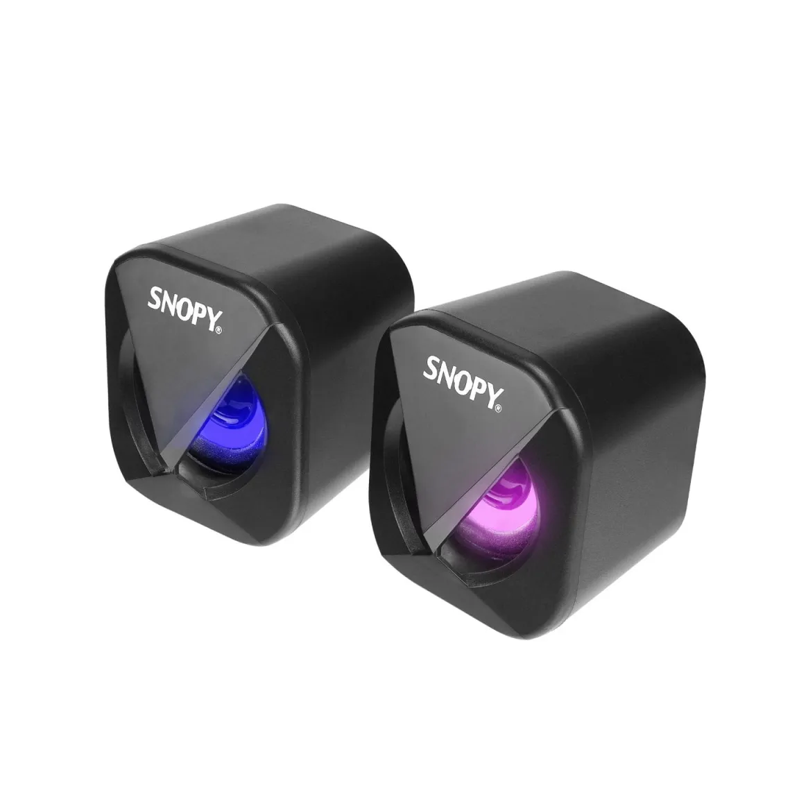 Звучници SNOPY SN-83U 2.0 Mini LED Lighted 2Wx2CH USB Gaming Black, 4W (2Wx2)