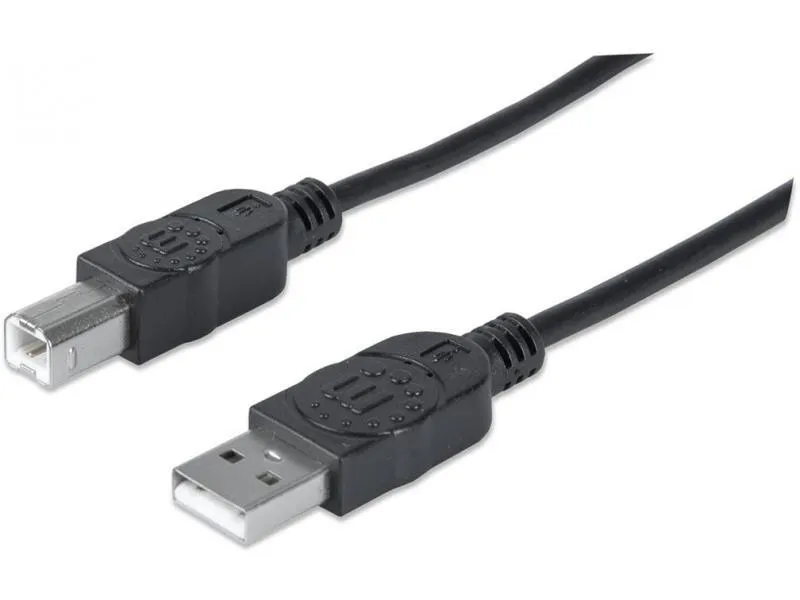 USB кабел MANHATTAN A/B M/M, 1.8m, црн 333368
