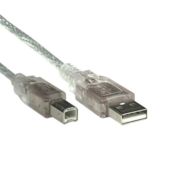 USB кабел MANHATTAN A/B M/M, 5m, сребрен 345408